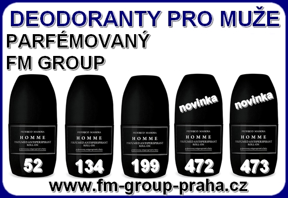 DEODORANTY PRO MUŽE FM GROUP DEODORANTY PRO MUŽE FM GROUP