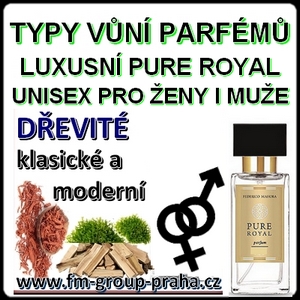 UNISEX PURE ROYAL PARFÉMY TYPY VŮNÍ DŘEVITÉ UNISEX PURE ROYAL PARFÉMY TYPY VŮNÍ DŘEVITÉ