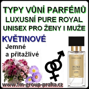 UNISEX PURE ROYAL PARFÉMY TYPY VŮNÍ KVĚTINOVÉ UNISEX PURE ROYAL PARFÉMY TYPY VŮNÍ KVĚTINOVÉ