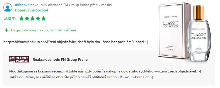 recenze heureka fm group praha parfémy recenze heureka fm group praha parfémy