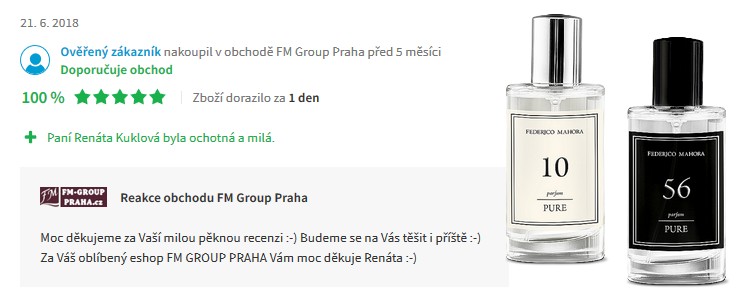 recenze heureka fm group praha parfémy recenze heureka fm group praha parfémy
